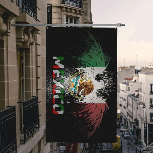 Miniatura 4 de Bandera de la amistad de Estados Unidos y México de 3 x 5 pies, pancarta de jardín para interiores y exteriores, decoración perfecta México Amistad
