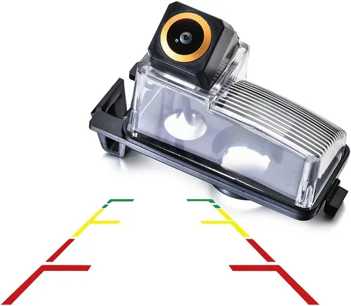 Miniatura 10 de Vlicevrn HD Fisheye - Cámara de visión trasera para vehículo, visión nocturna, cámara de estacionamiento de respaldo para Nissan Versa Tiida Livina