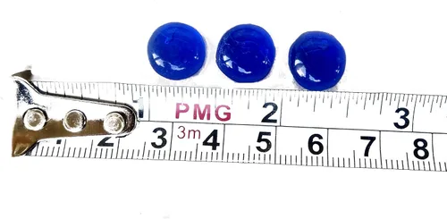 Miniatura 3 de Rastogi Handicrafts Centros de mesa, gemas de vidrio para rellenos de jarrones, decoración de boda, guijarros de un lado plano, 100 piezas (azul)