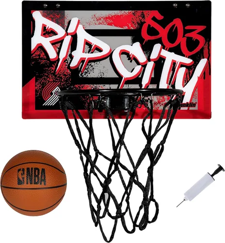 Miniatura 20 de Franklin Sports NBA Team Over the Door Aros de Baloncesto - Mini Aro de Baloncesto Interior para Niños + Juego de Pelota - Mini Aros para Fanáticos