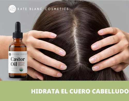 Miniatura 7 de Kate Blanc Cosmetics Aceite de ricino orgánico para cabello, pestañas, cara, piel (2 onzas), 100% puro, prensado en frío, aceite para el cabello