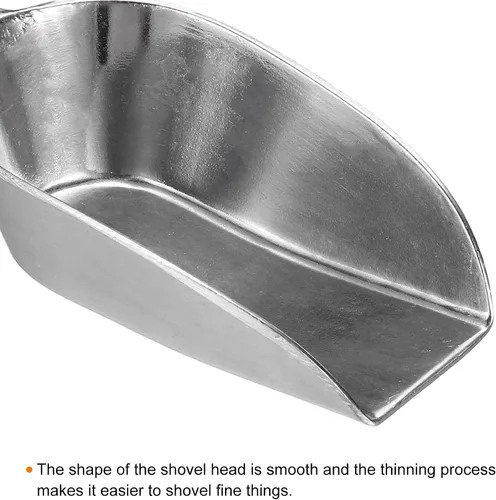 Miniatura 3 de PATIKIL Cucharas de hielo, de aluminio de 5.12 pulgadas, pequeña máquina de hielo para harina, cereales, azúcar, pala para cocina, bar, fiesta, tono