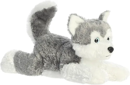 Aurora® Adorable Flopsie™ Shadow™ - Animal de peluche, facilidad para jugar, compañeros intemporales, color gris, 12 pulgadas