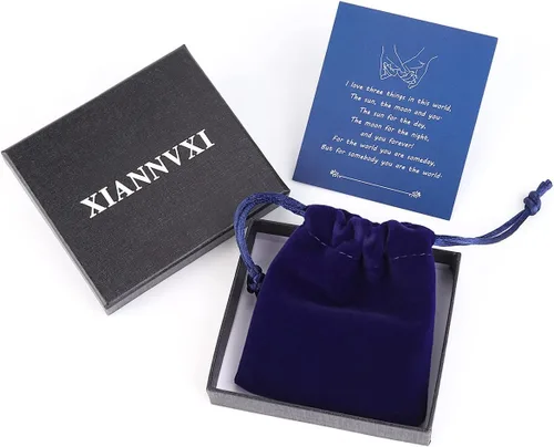 Miniatura 6 de XIANNVXI Pulseras para Parejas Pulseras a Juego para Él y Ella Pulseras para Regalos de Pareja