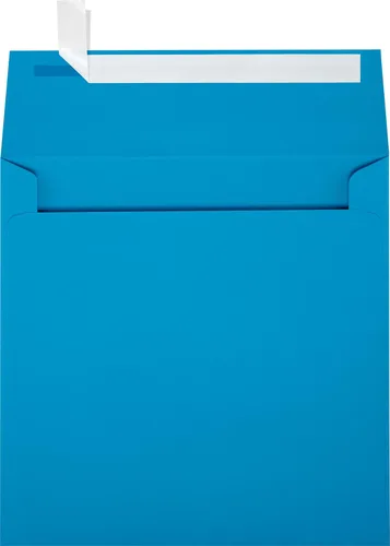 Miniatura 11 de LUXPaper Sobres cuadrados de invitación Despegar y prensar 5 x 5 pulgadas Blanco brillante Texto de 80 libras Cantidad de 500