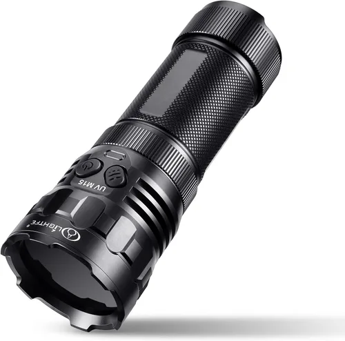 Miniatura 7 de Linterna UV de Luz Negra 365nm Blacklight UV301D con Fuente LED LG, Lente de Filtro Negro, Máx. 3000mW de Alta Potencia para Luz de Curado