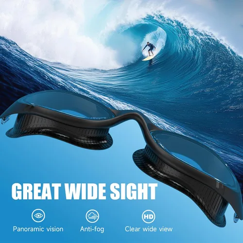 Miniatura 3 de VegoVia Gafas de natación para adultos para hombres y mujeres, gafas de natación para piscina, antiniebla/UV, gafas de natación con estuche