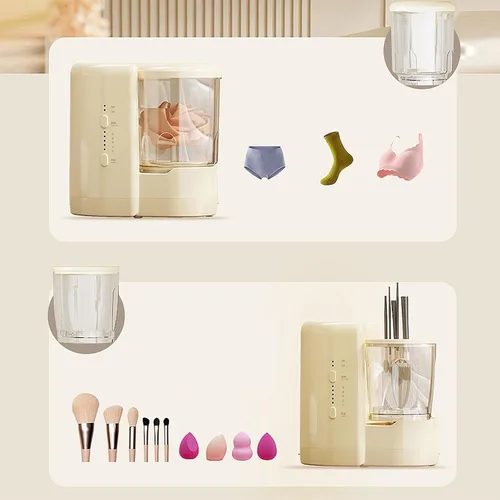 Miniatura 6 de Ropa interior eléctrica Ropa de bebé Lavadora y cepillo de maquillaje Secador 360 Lavadora Secadora automática Combo