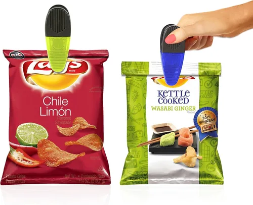 Miniatura 5 de Clips de plástico grueso con imán de neodimio - 3-1/4" de longitud - Durable versátil multiusos (transparente)