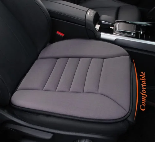 Miniatura 16 de kingphenix Cojín de asiento de coche con espuma viscoelástica de 1.2 pulgadas, cojín de asiento para coche y silla de oficina (negro)