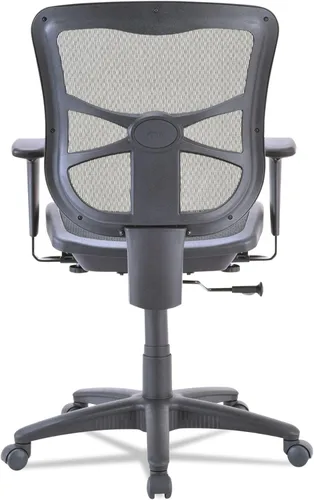 Miniatura 6 de Alera ALEEL42B18 Elusion Series Silla de malla giratoria/inclinable con respaldo medio - negro