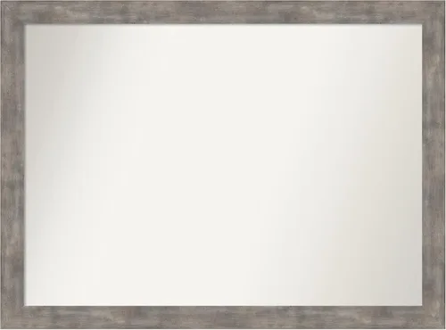 Miniatura 114 de Amanti Art Silver Bathroom Mirror for Over Sink, 24x49 Custom Made Marred Pewter Rectangle Vanity Mirror, Oversize Casual Wood Frame, Hangs Estaño