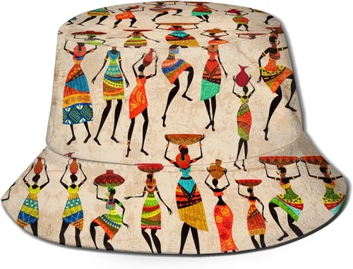 Miniatura 11 de Sombrero de pescador africano para viajes en la playa, sombrero de verano, protección solar UV, sombrero de pescador, regalos africanos