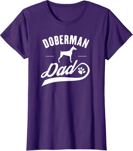 Miniatura 12 de Doberman Dad - Camiseta para amante del dueño del perro, Negro, S