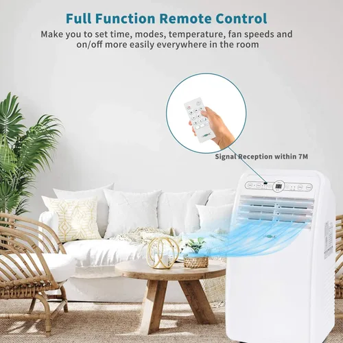 Miniatura 4 de Uhome 2024 Nuevo Aire Acondicionado Portátil, Unidad de AC Compacta de 8000 BTU con Enfriamiento, Deshumidificador, Ventilador, Control Remoto y Kit