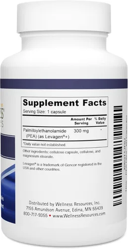 Miniatura 3 de Wellness Resources Pea Ultra con Levagen+ Suplemento de guisante de alta absorción para dolor menor, salud de las articulaciones, apoyo al sueño