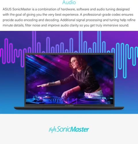 Miniatura 4 de ASUS VivoBook - Portátil delgado y ligero, pantalla FHD de 15.6 pulgadas, procesador AMD Ryzen 3 3250U, gráficos AMD Radeon, teclado retroiluminado