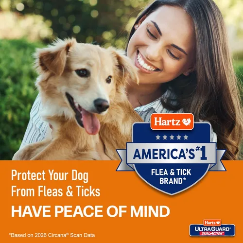 Miniatura 6 de Hartz UltraGuard - Tratamiento tópico para pulgas y garrapatas de doble acción para perros y prevención de pulgas y garrapatas, 6 meses, perros de 5