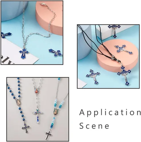 Miniatura 2 de Mega Pet Colgantes de cruz de aleación para fabricación de joyas y aretes de collar mixto