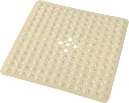 Miniatura 25 de Almohadilla de ducha antideslizante para bañera, 21 x 21 pulgadas, suave, de gran tamaño, lavable a máquina, con orificios de drenaje, ventosa