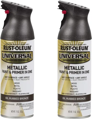 Miniatura 171 de Rust-Oleum 245197 Pintura en aerosol universal para todas las superficies, 12 onzas, negro satinado
