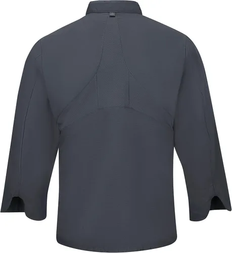 Miniatura 3 de Red Kap Abrigo de chef de manga larga con diez botones para hombre con Mimix y Oilblok