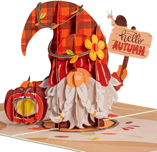Miniatura 11 de Paper Love Tarjeta de Árbol de Otoño Tarjeta de Felicitación Desplegable 3D de Arce de Otoño para Acción de Gracias, Regalo de Anfitriona o Amigo