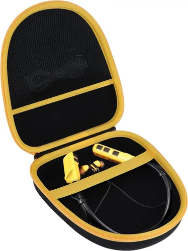 Miniatura 10 de Lebakort Funda de almacenamiento compatible con auriculares DEWALT resistentes 2 en 1 con banda para el cuello (funda negra)
