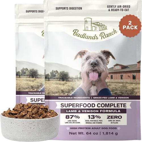 Miniatura 13 de BADLANDS RANCH by Katherine Heigl- Superalimento completo para perros adultos, secado al aire, alto en proteínas, sin relleno, nutrición