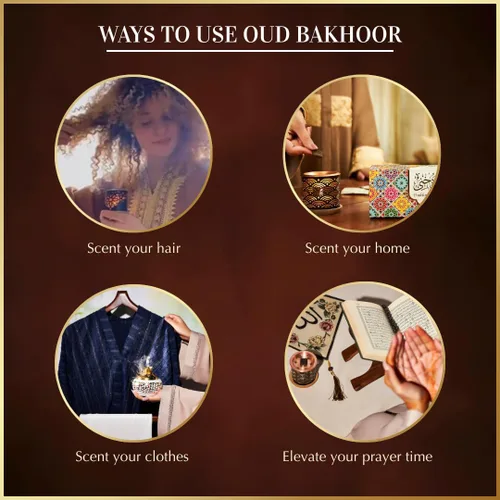 Miniatura 5 de Caja de variedad de Oud Bakhoor y quemador de Dukhni Set de Oudh árabe con quemador de incienso de vela 20 piezas de bloques de incienso bukhoor