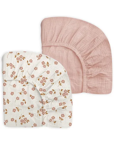 Miniatura 20 de Pack and Play Sábanas para bebés, niños y niñas, 39 x 27 x 3 pulgadas, muselina neutra de algodón, paquete N Play, sábana con estilo bohemio
