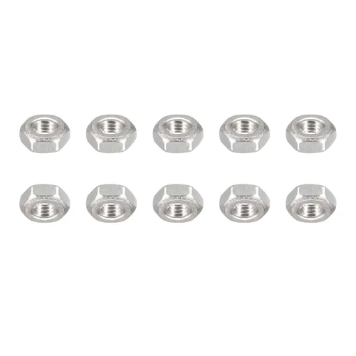 Miniatura 7 de DTGN Tuercas hexagonales M1.0.236x0.014 in (DxP), paquete de 25, buenas para reparación de garaje en casa, tuercas hexagonales de acero inoxidable