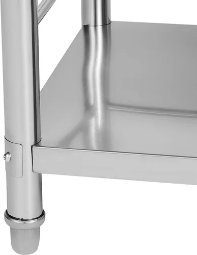 Miniatura 8 de Estantes de almacenamiento de acero inoxidable de 4 niveles, estante ajustable de pie, estante de acero inoxidable resistente para cocina