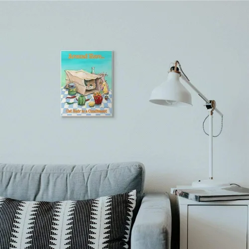 Miniatura 6 de Stupell Industries Cat Hair is A Condiment Funny Pet Cartoon Design, diseñado por Gary Patterson Art, 10 x 0.5 x 15, placa de pared