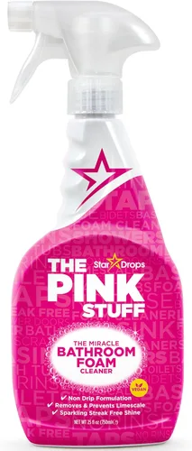 Stardrops - The Pink Stuff - Limpiador en espuma para baños Miracle 750 ml - Para baños, azulejos, espuma de jabón, sarro, sin marcas