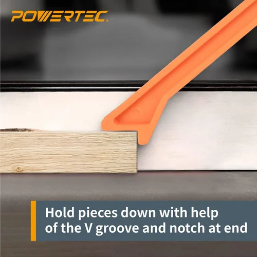 Miniatura 5 de POWERTEC 71029 Palo de empuje magnético para sierra de mesa, mesa de enrutador, aplicaciones de junta, diseño ergonómico de 11.5 pulgadas con imanes