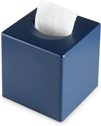 Miniatura 9 de Y-in Hand Funda para caja de pañuelos, soporte cuadrado para caja de pañuelos faciales, accesorios de almacenamiento para tocador de baño, encimeras