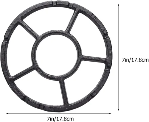 Miniatura 6 de CALLARON Soporte de estufa de gas 2 piezas Accesorios para estufa de gas, estante de estufa de metal para olla Estante de estufa de gas de metal
