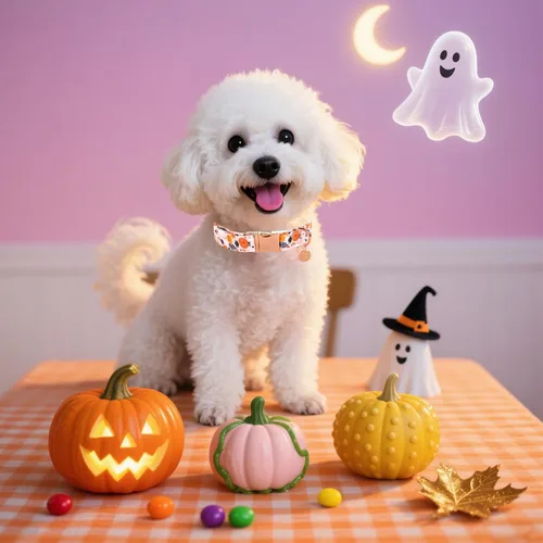 Miniatura 6 de Collar de Perro de Halloween con Hebilla de Metal Collar de Perro de Calabaza de Regalo para Perros Pequeños Medianos Grandes Niñas o Niños Collares