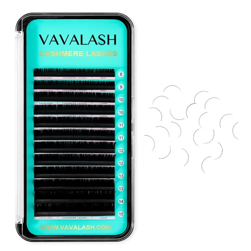 Miniatura 11 de Extensiones de pestañas VAVALASH 0.03/0.05/0.07, pestañas premium de seda en volumen, extensiones de pestañas individuales de 8-20 mm, pestañas