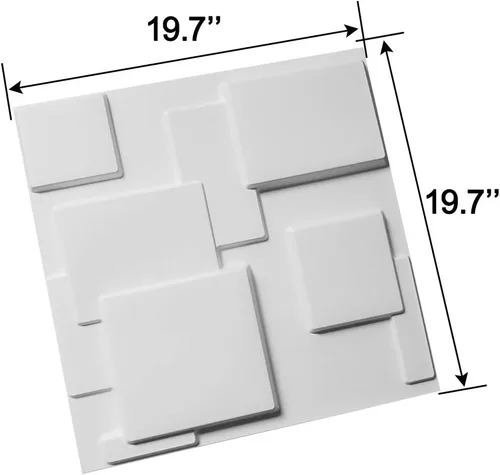Miniatura 131 de Art3d Panel de Pared de Diamante 3D de PVC Dentado a Juego-Negro Mate, para Decoración Interior Residencial y Comercial Diamante mate negro