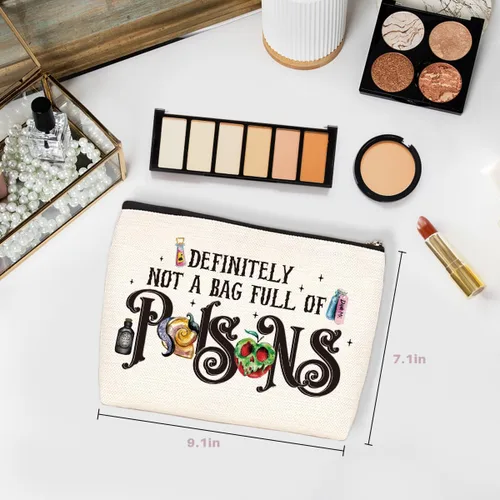 Miniatura 2 de Wenboco Bolsa de cosméticos con temática de ratón de dibujos animados para mujeres, cumpleaños, esta chica corre en aperitivos, bolsa de maquillaje