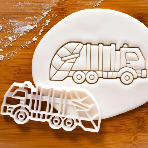 Miniatura 2 de Cortador de galletas de camión de basura, 1 pieza - Bakerlogy