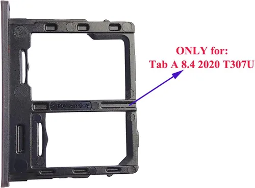 Miniatura 2 de Ubrokeifixit Galaxy Tab A 8.4 2020 Bandeja para tarjetas Micro SD, soporte de ranura para tarjeta SIM individual de repuesto para Samsung Galaxy Tab