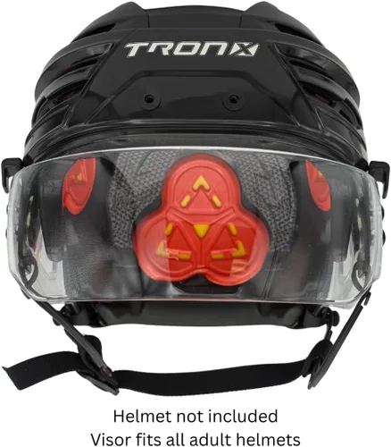 Miniatura 4 de TronX Casco de hockey de corte ventilado S40 Visera transparente (antiarañazos/antivaho) Certificado CE
