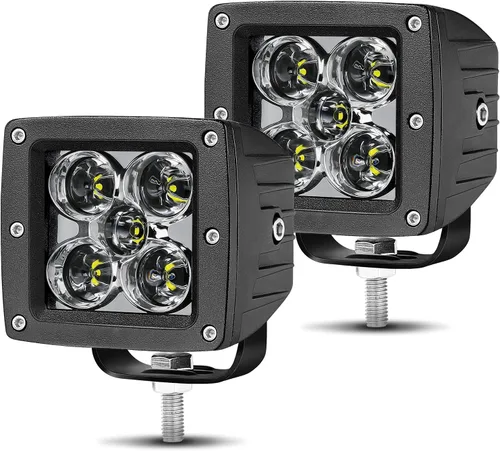 Miniatura 10 de Cubiertas LED negras Snap-On para cápsulas LED de 3 pulgadas, cubiertas de policarbonato legales para la calle para luces cúbicas de 3 pulgadas
