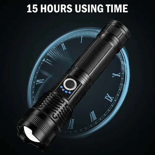 Miniatura 4 de Lylting Linternas Recargables Altos Lúmenes, 4 Pack 99,000 Lúmenes Linternas LED con Batería de 5000mAh, Linternas Multifuncionales Impermeables