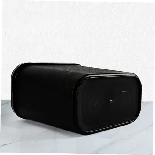 Miniatura 6 de BESTOYARD Cubo de basura abierto, contenedor de flores, cubo de basura negro, cubo de basura para baño, papelera para el hogar, cubo de basura