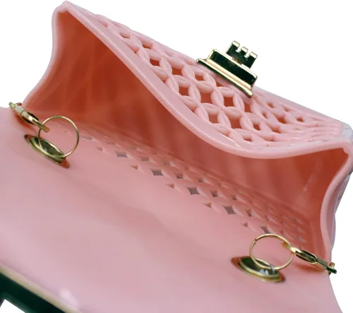 Miniatura 6 de Mini monederos de corazón para niñas pequeñas y pequeñas, lindo bolso cruzado de princesa, Rosa -Hueco