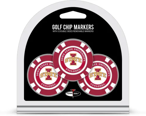 Miniatura 32 de Team Golf NCAA - Marcadores para pelotas de golf tamaño de ficha de póquer con marcadores de doble cara esmaltados más pequeños